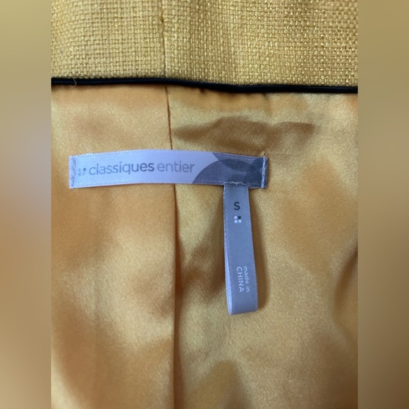 Classiques Entier gold yellow short structures jacket size small - Picture 7 of 11
